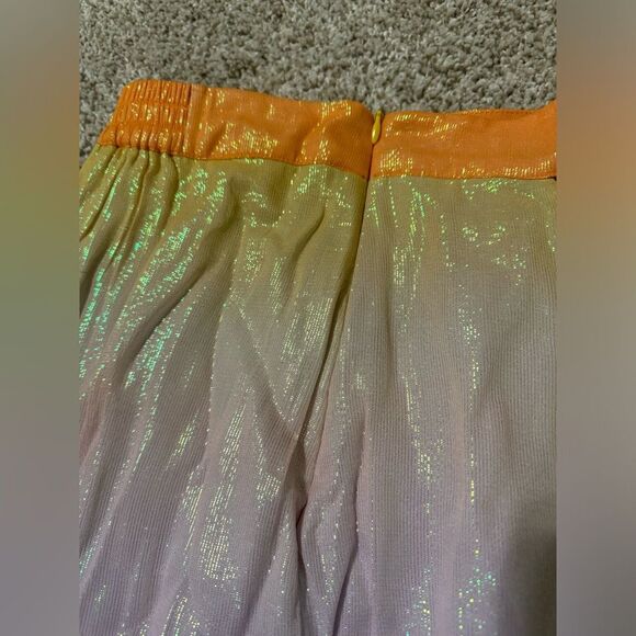 NWT Rococo Sand Leal Sunset Ombre Maxi Skirt | XSmall | Metallic Multicolor - Picture 9 of 9
